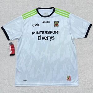 O'Neills Mayo GAA Keeper19 Jersey Men's 2XL White Intersport Elverys NWT